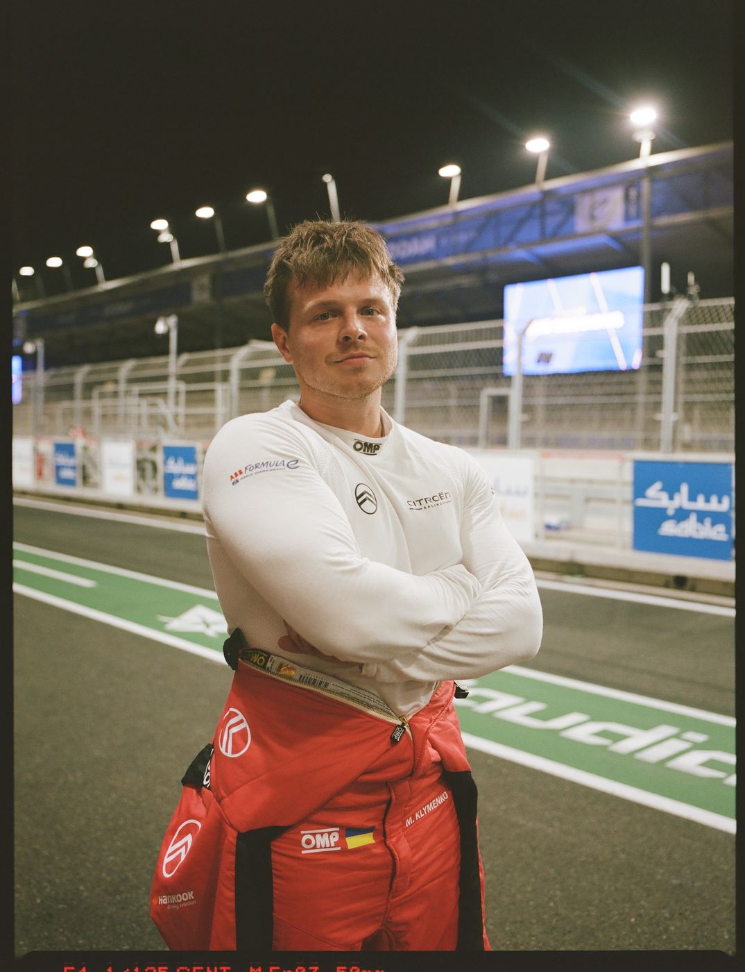 EVO Sessions driver portrait on the pit straight
